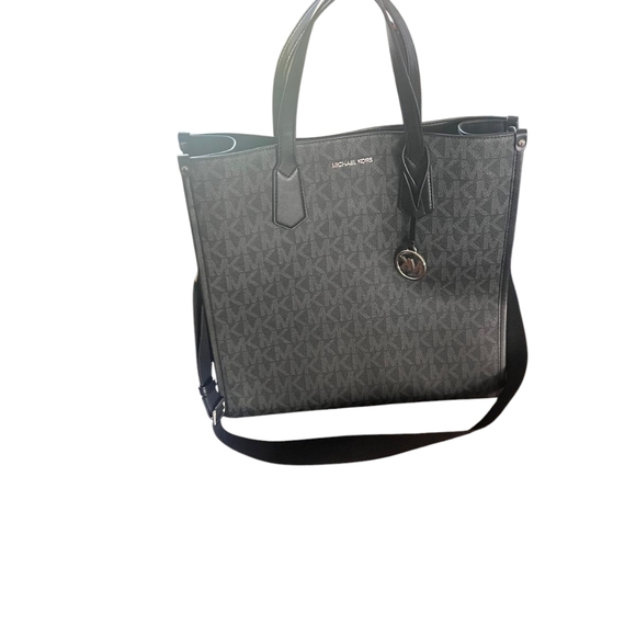 Michael Kors Maple Large Tote Crossbody Mono Black Bag